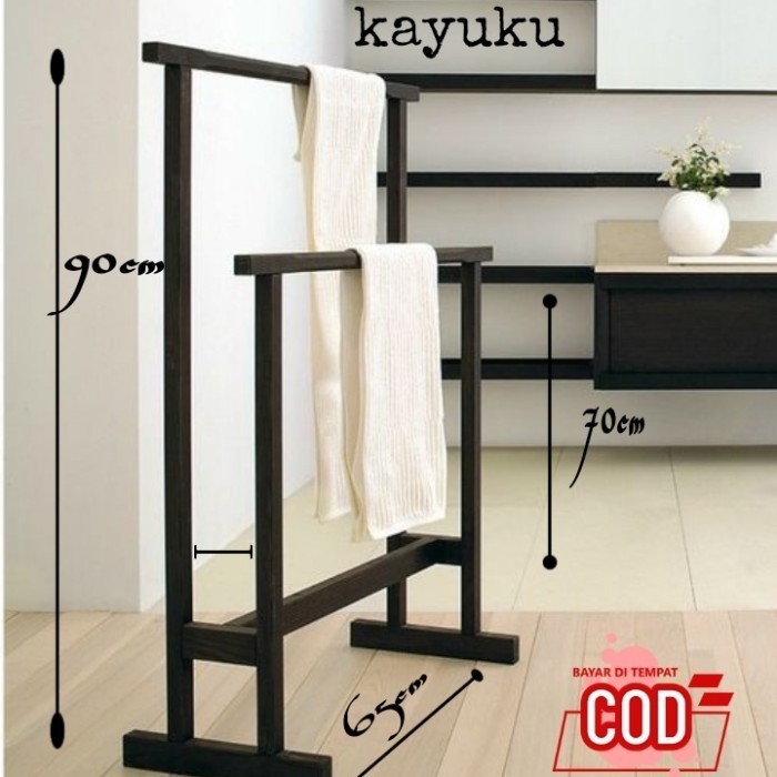 Rak Handuk Kayu Aesthetick / Rak Sajadah / Rak Serbaa Minimalis