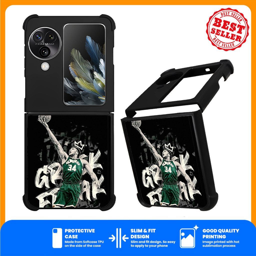 Case Casing Oppo N3 Flip NBA Basket Milwaukee AA109