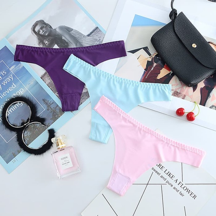 G STRING SEXY SEAMLESS THONGS BIKINI LINGERIE C050 PODUK BAHAN BERKUALITAS 