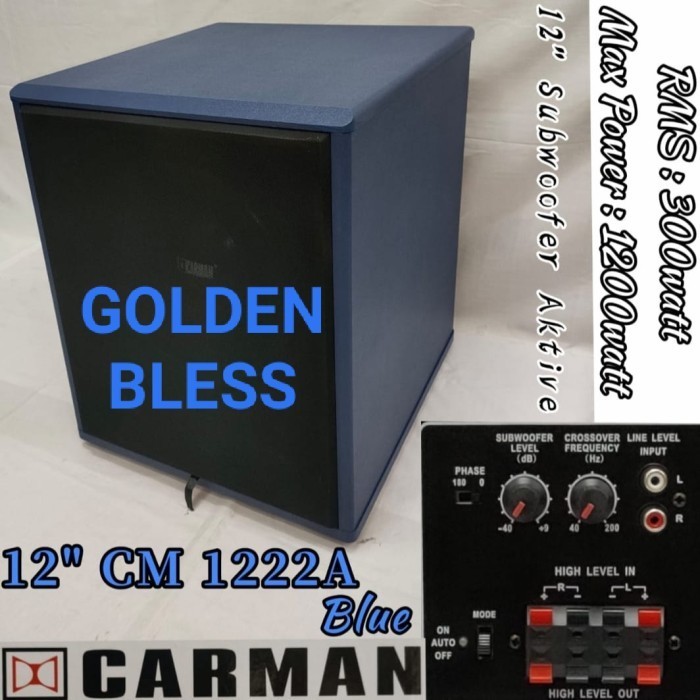 SUBWOOFER CARMAN CM 1222 A BUKAN CRIMSON CR 1255