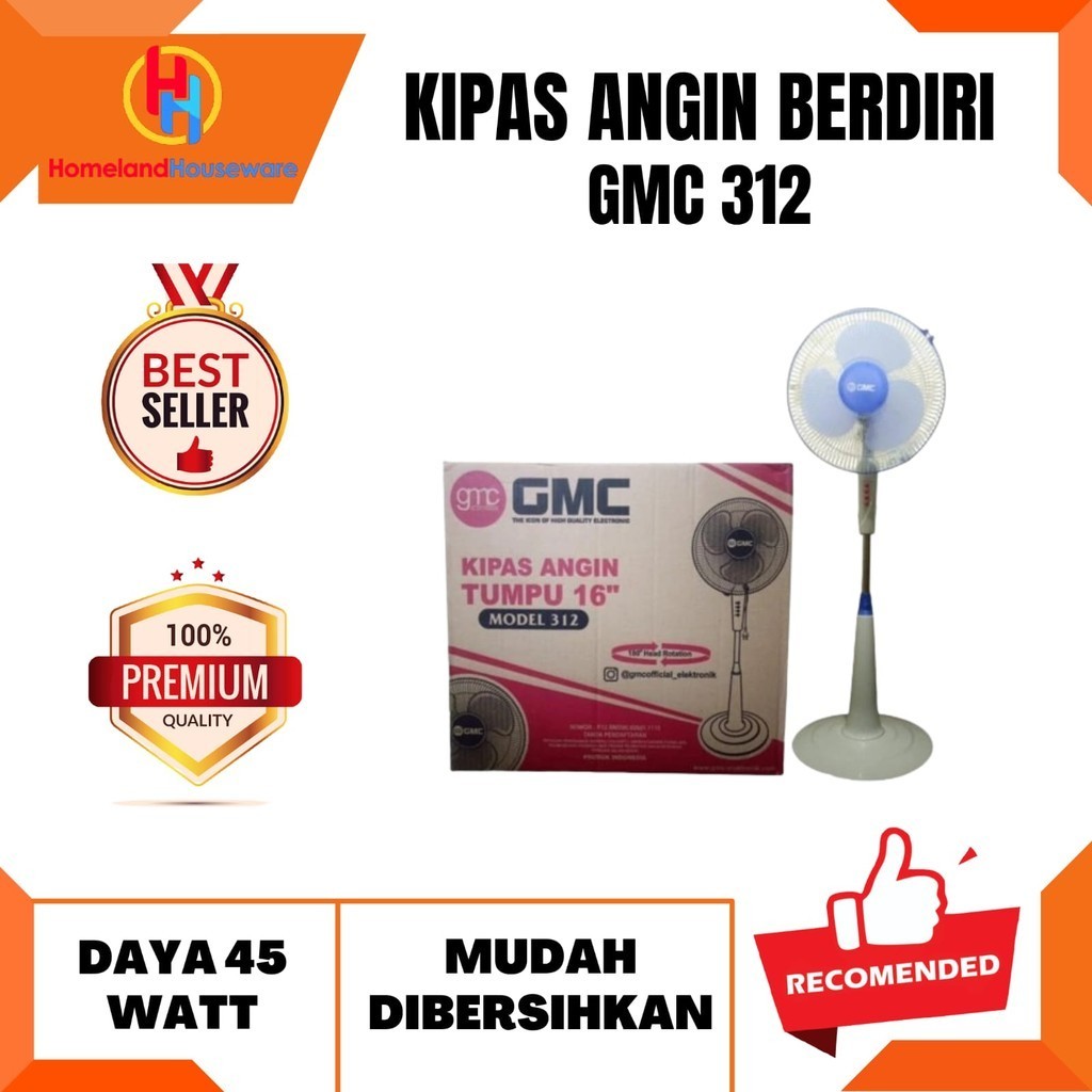 KIPAS ANGIN BERDIRI GMC 312/KIPAS ANGIN BERDIRI MURAH