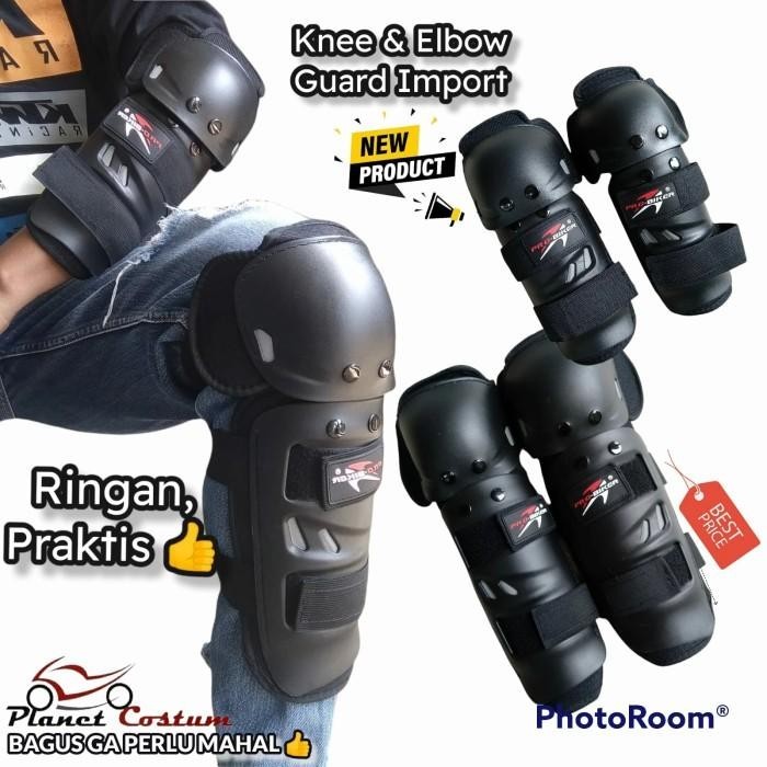 Body Protector Decker Siku Tangan Lutut Kaki Std Biker Sepeda Motor