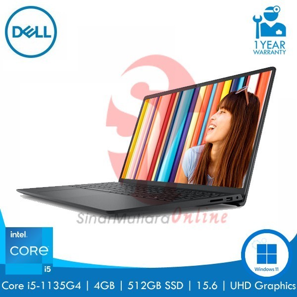 PROMO NOTEBOOK DELL INSPIRON 3511 I5 1135G7 4GB 512GB 15.6 UMA WIN11 BLACK #ORIGINAL