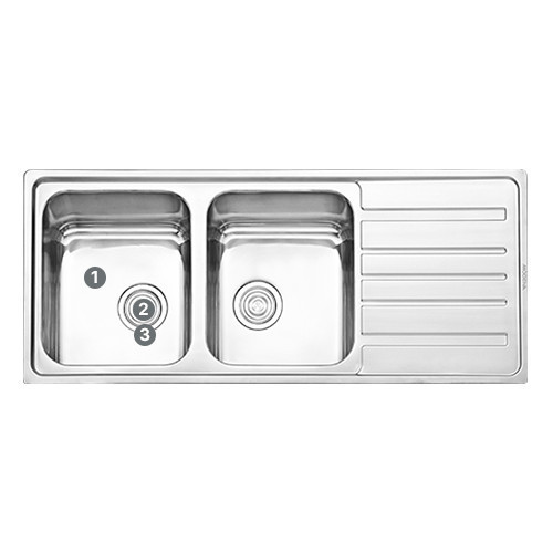 Ready MODENA Kitchen Sink - Lugano KS 4251 // MODENA KS4251