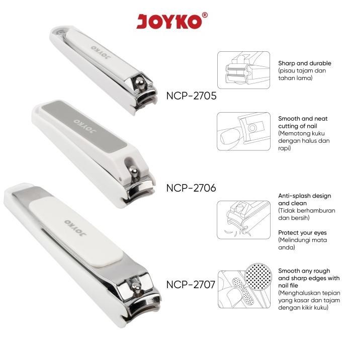 

Gunting Kuku Nail Clipper Joyko Ncp-2705 ~ 2707