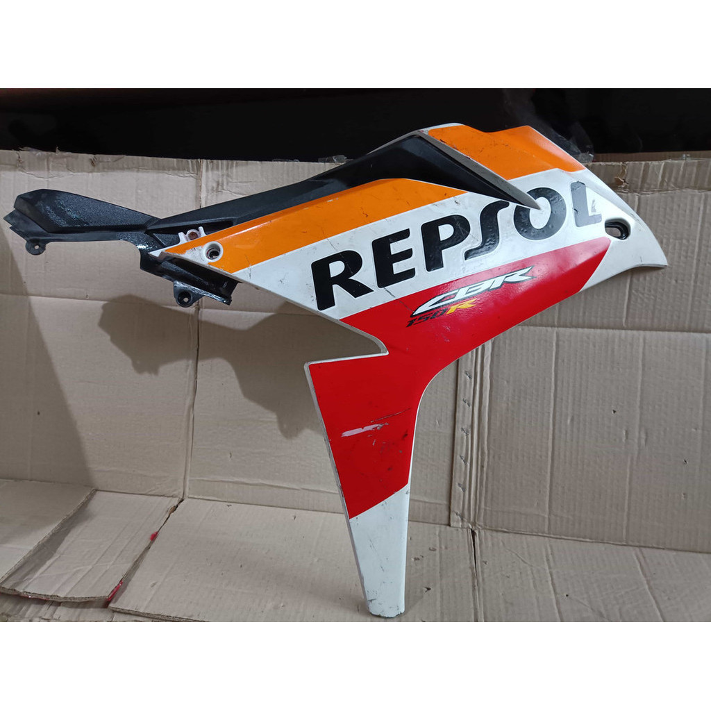 Original Cover sayap fairing depan CBR 150 New Led Repsol AHM Asli Satu set kiri kanan