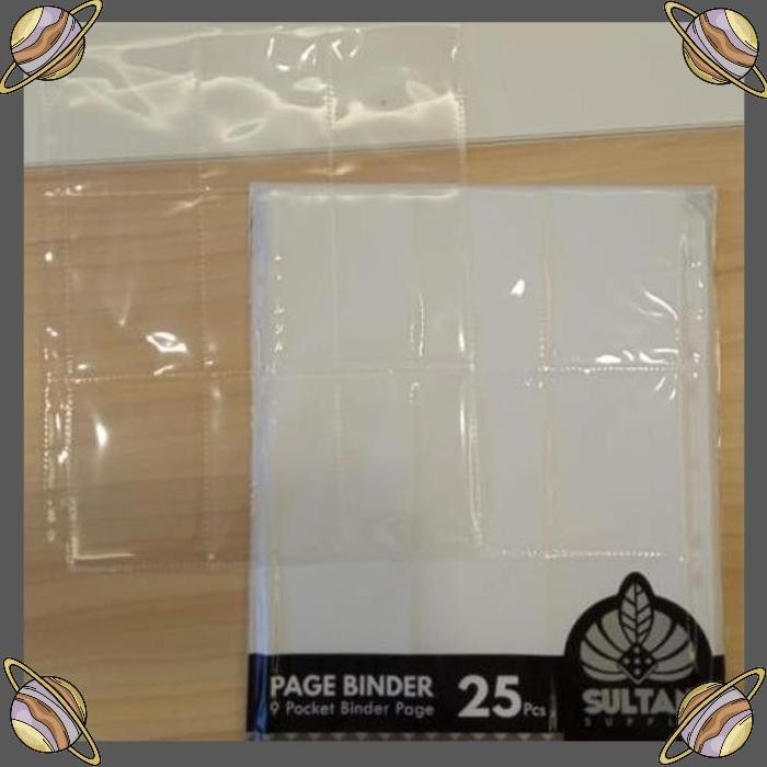 

[FLE] SULTAN BINDER PAGE 9 POCKET PAGE CLEAR BENING 25 PCS