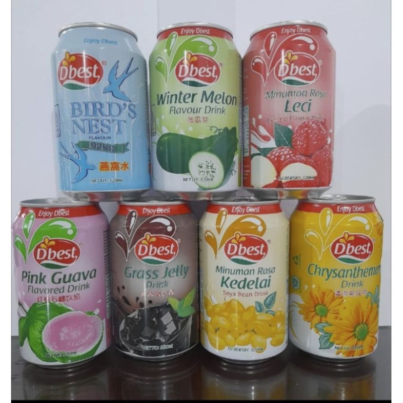 

Dbest 320ML CAN DRINK Minuman Kaleng 1 Krat isi 24