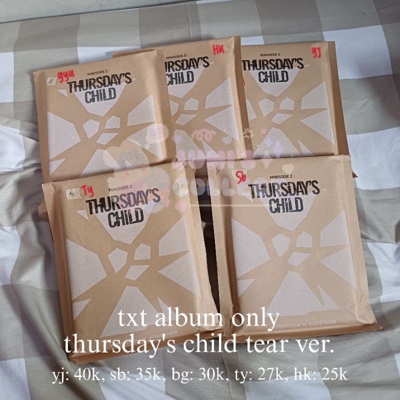 TXT MINISODE 2 : THURSDAY'S CHILD TEAR SOOBIN, YEONJUN, BEOMGYU, TAEHYUN, HUENINGKAI VERSION ALBUM O