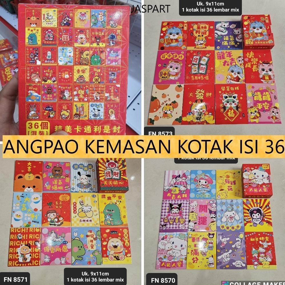 

Penawaran Unik" ANGPAO IMLEK KOTAK ISI 36 ANGPAO IMLEK LUCU SHIO NAGA 2024 ANGPAO IMLEK MURAH READY STOCK ||