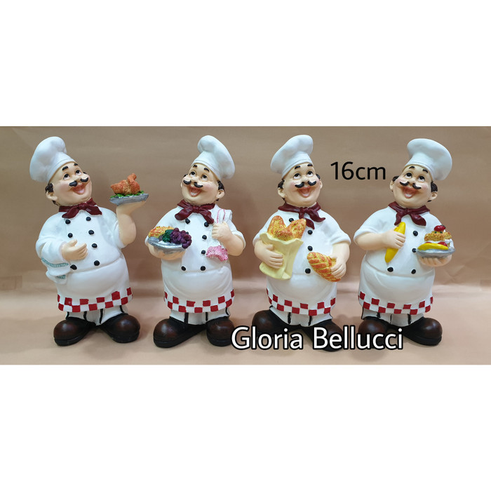 Patung Pajangan Koki Bread Roti / Chef