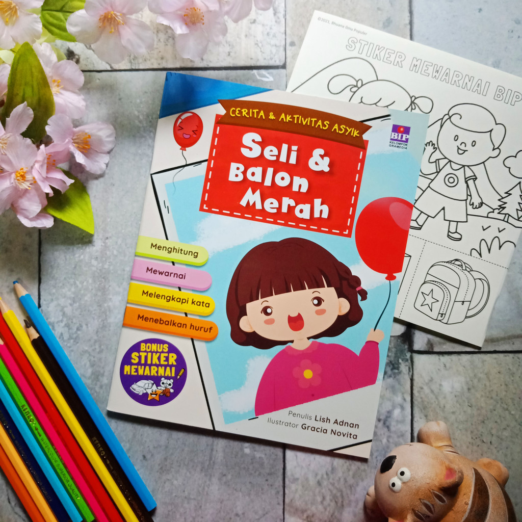 Buku Anak Cerita & Aktivitas Asyik: Seli & Balon Merah / Tomi ke Kebun Binatang