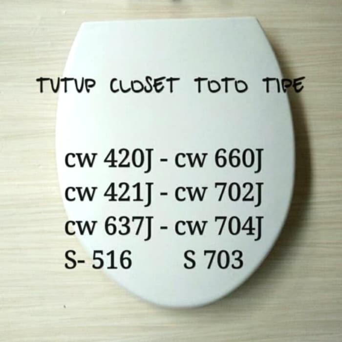 Tutup Closet Duduk El Toto/Tutup Toilet/Cover Toilet