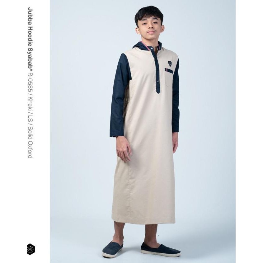 SAMASE Jubba Jubah Hoodie Syabab R058 Baju Gamis Anak Remaja Pria