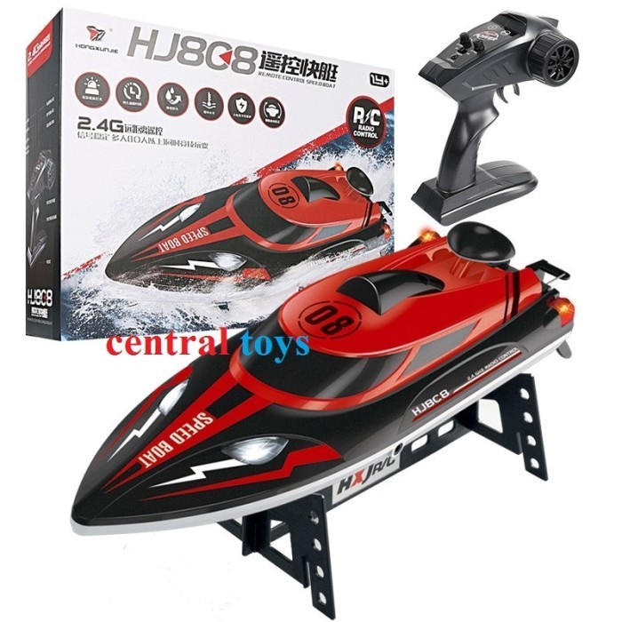 rc boat HJ808 2.4ghz 25kmh speed 150 meter kontrol kapal rc speed boat