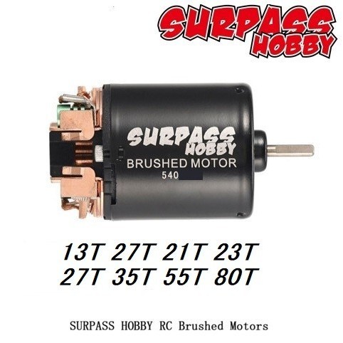 Surpass Hobby 540 13T 17T 21T 23T 35T 55T 80T 540 550 Brushed Motor