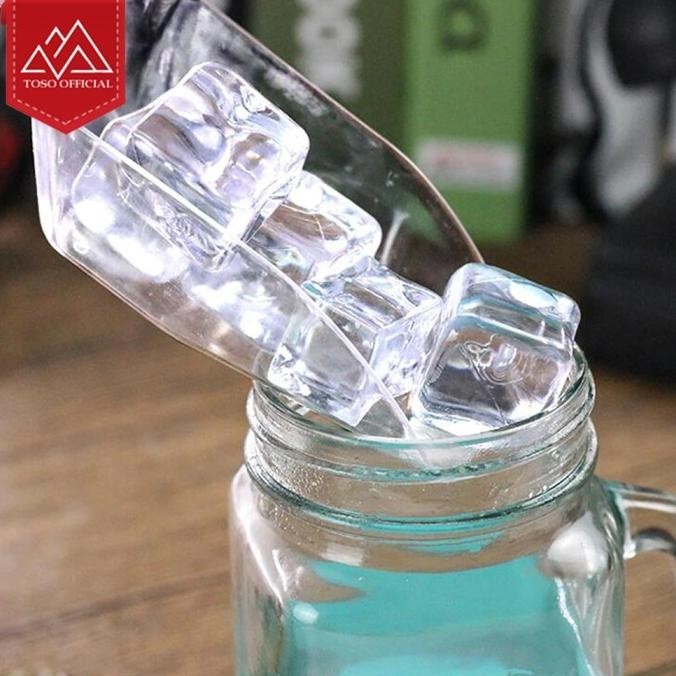 Sekop Es Batu Scoop Ice Acrylic Serok Es Akrilik Flat Sendok Es Tepung | Barnabe