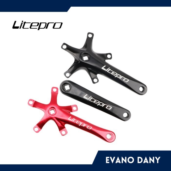 CRANK LITEPRO BB KOTAK BCD 130 SEPEDA LIPAT ROADBIKE ORIGINAL