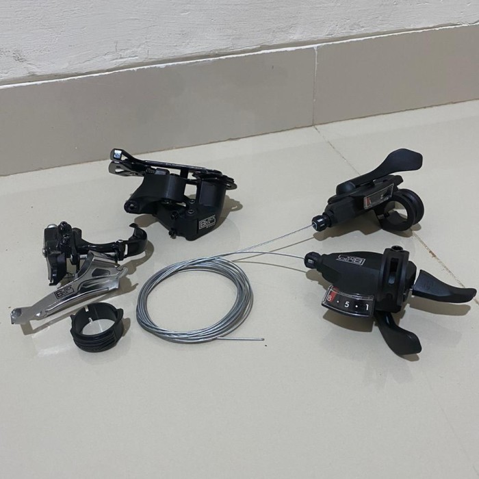 SHIFTER GROUPSET SEPEDA 2 X 8 SPEED RD FD BLACK BOX MINI GROUP SET