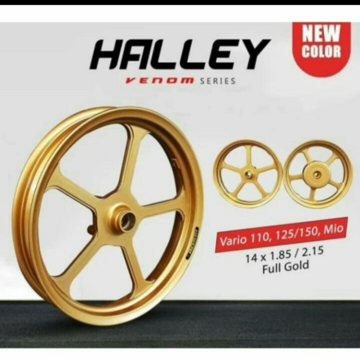 PROMO VELG RECING ROSSI VENOM HALLEY VARIO 110/BEAT/SCOOPY UK 185/215-14 GOL #ORIGINAL