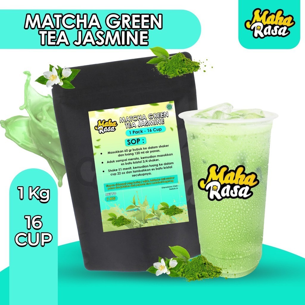 

MAHA RASA - Matcha Green Tea Jasmine Bubuk Minuman Instan (1 KG)