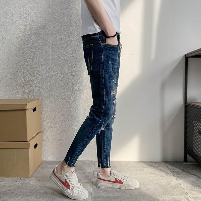 NEW LAUNCHING TERMURAH CELANA JEANS boyz.shopCelana jeans pria sobekCelana blue jeans pria Celana