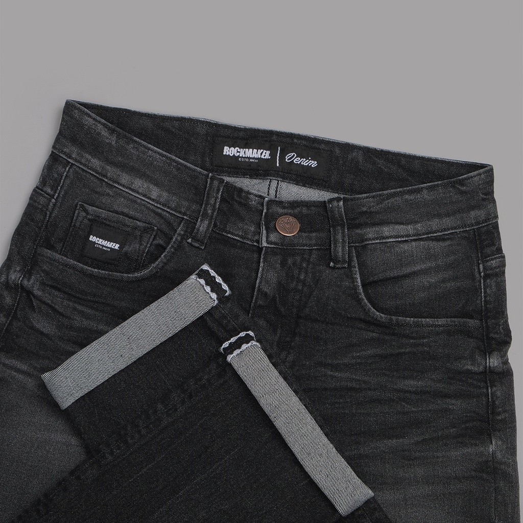 NEW LAUNCHING TERMURAH CELANA JEANS ROCKMAKER CELANA DENIM SELVEDGE ACCENT BARLEY