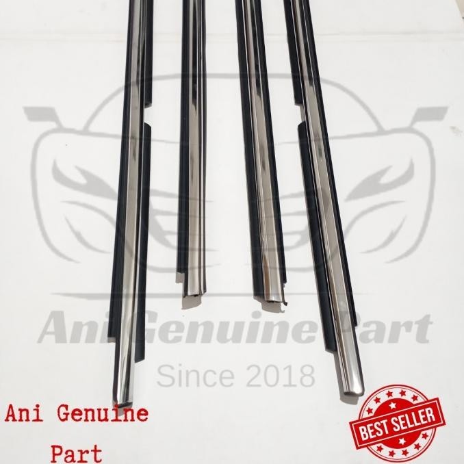 Karet Pelipit Kaca Grand Innova 2012-2015 Chrome Original Set 4 Pintu