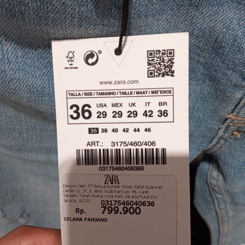 NEW LAUNCHING TERMURAH CELANA JEANS Celana Jeans Skinny MAN ZARA Jastip (jasa titip)