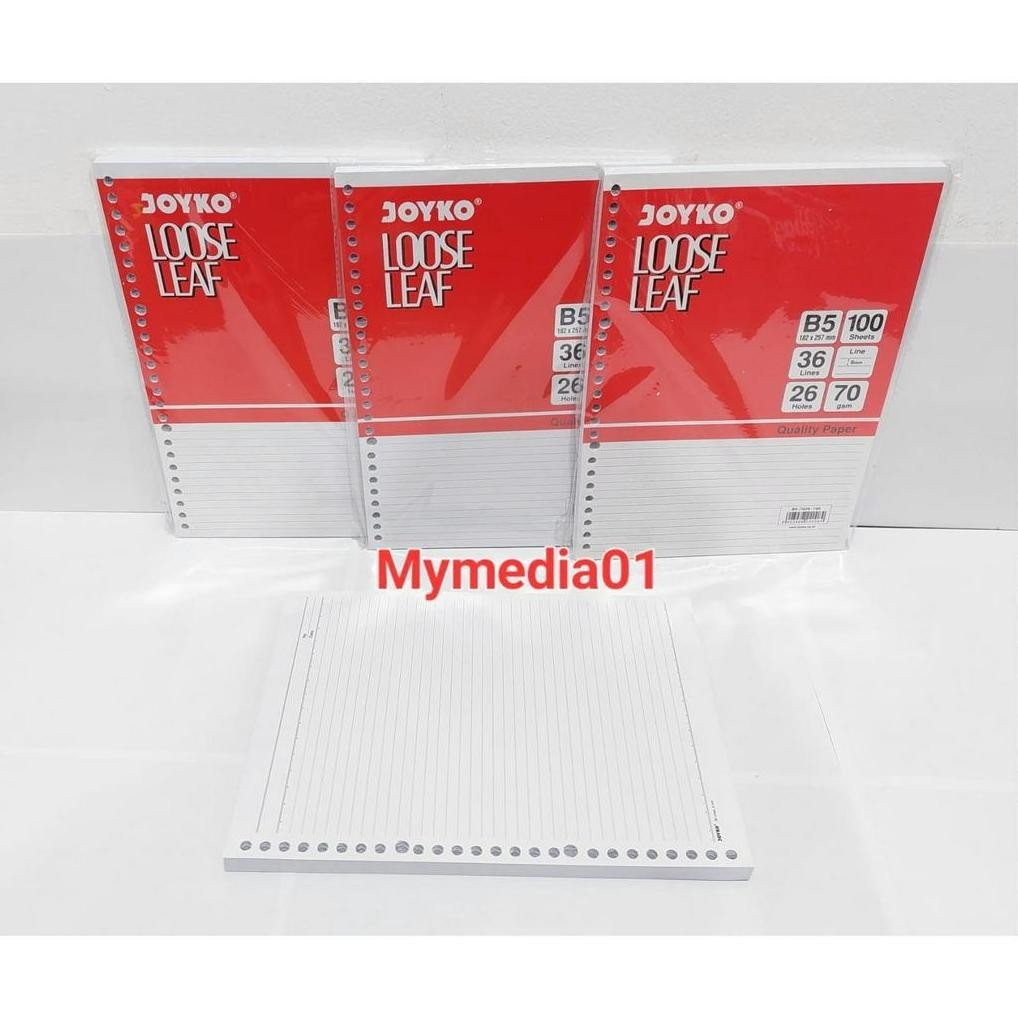 

Kualitas Terbaik LOOSE LEAF B5 100 LEMBAR JOYKO TERMURAH