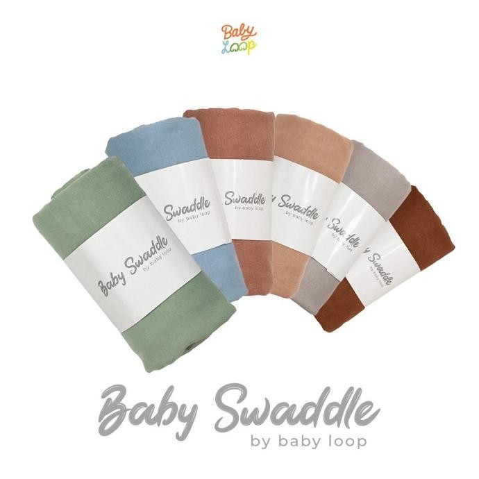 Kain Bedong Bayi - Baby Swaddle Bamboo Cotton - Baby Loop