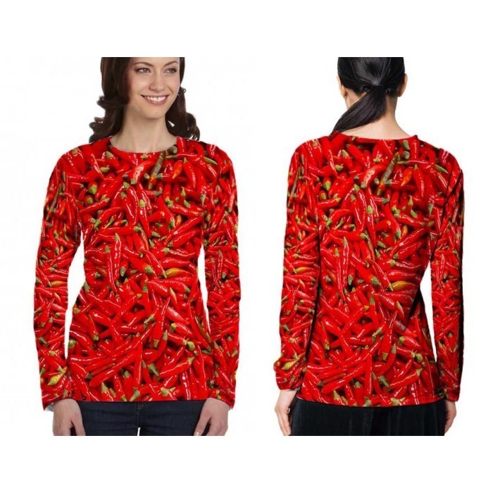 Terlaris Baju Jersey Full Print Cabe Rawit Merah Jersey Sayuran Kaos Motif Promo Terbaru