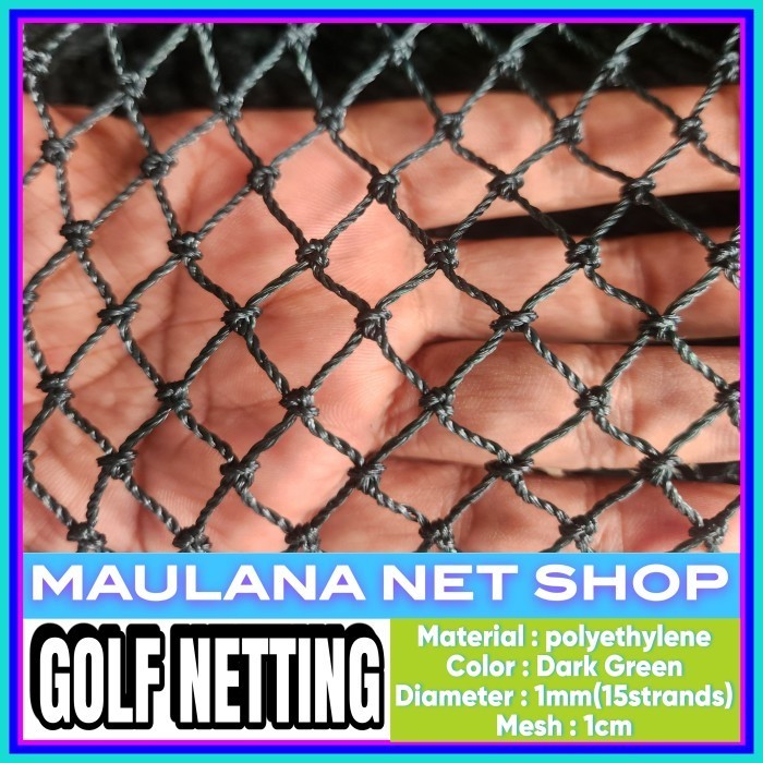 Terlaris Jaring Pe Tebal Lubang 1Cm Untuk Pengaman,Kolam Ikan,Kandang Ayam,Golf Promo Terbaru