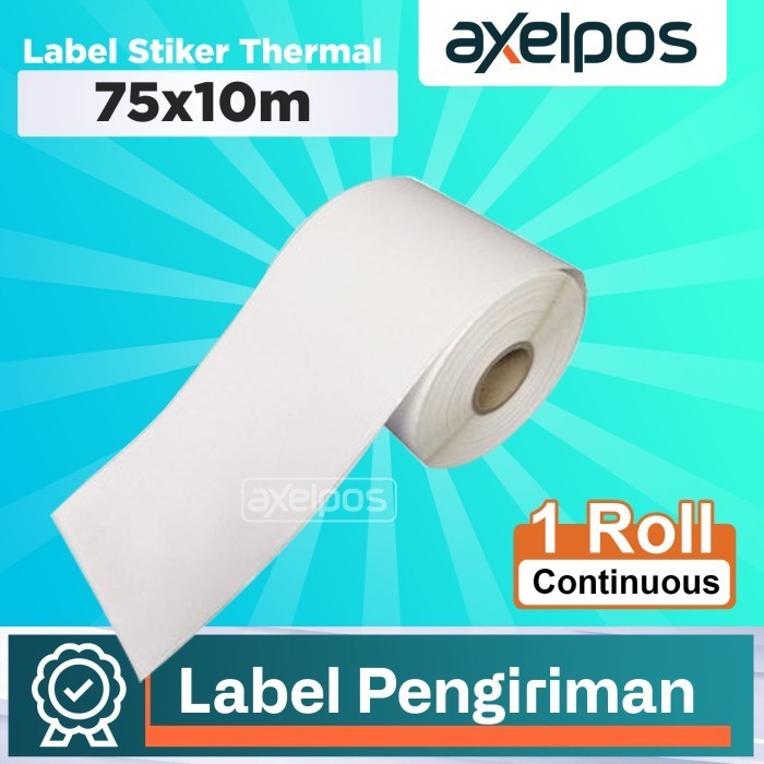 

Terlaris Label Sticker Barcode 75X10M ( Continous) Thermal - Pos Thermal - 10M Promo Terbaru