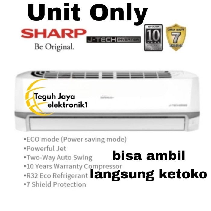 Ac Sharp 1.5 Pk J-Tech Inverter/Ah-X13Zy Thailand Termurah