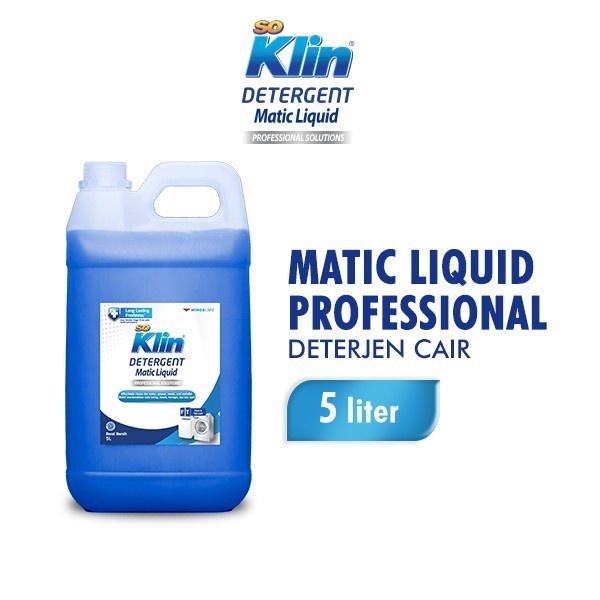 HOT PROMO SOKLIN Detergent Matic Liquid So Klin Deterjen Cair Jerigen 5 Liter