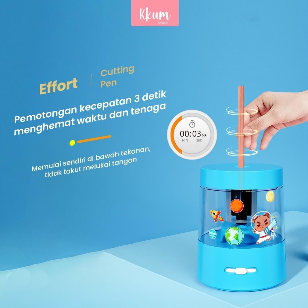 

Kekinian Rautan pensil elektrik/ Electric sharpener cute/ Rautan pencil Otomatis ..
