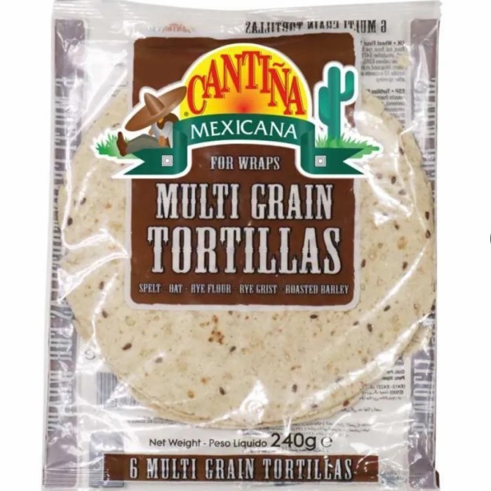 

Terbaru Cantina Mexicana Multi Grain Tortillas / Kulit Kebab Isi 6Pcs 240Gr Promo Terlaris
