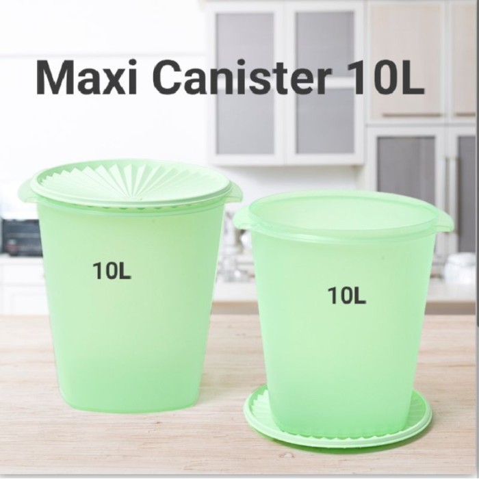 Terbaru Toples Besar Toples Kerupuk Tupperware Maxi Canister 10Ltr (1Pcs) Promo Terlaris