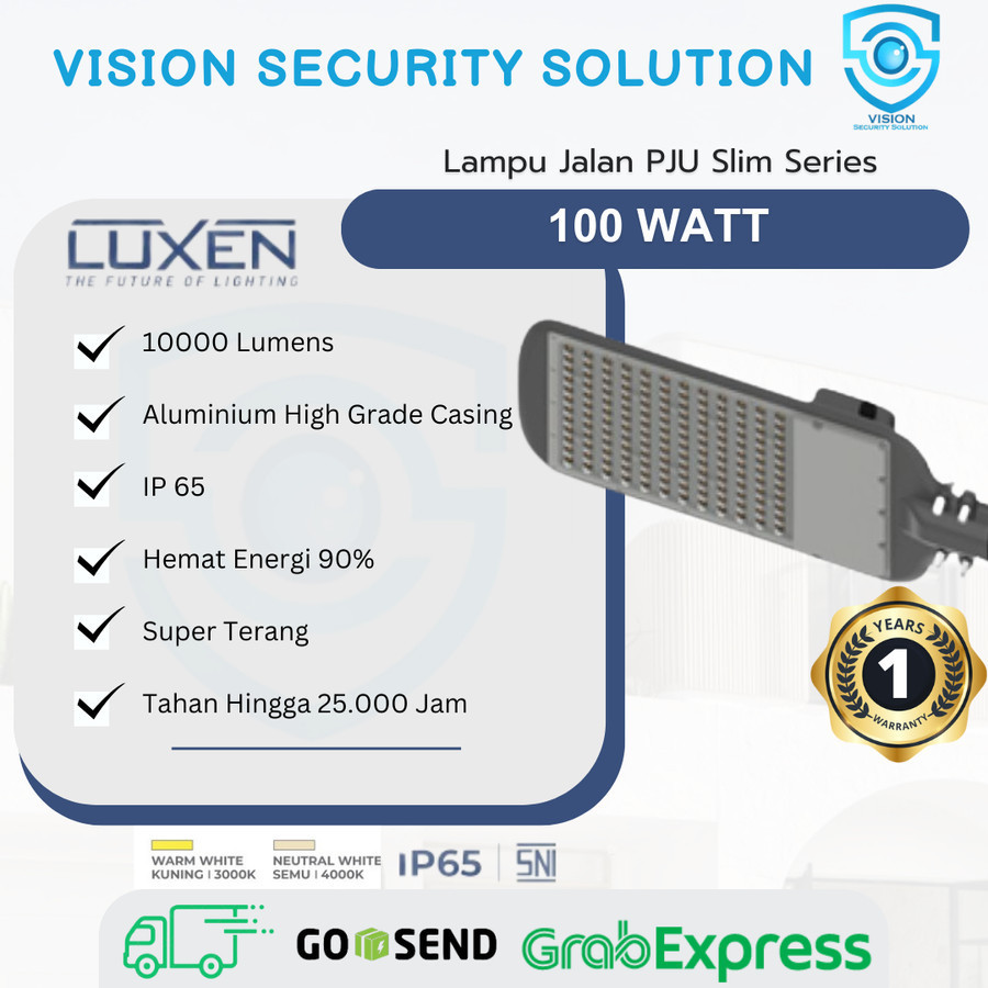 Luxen LED PJU Slim Series 100 Watt