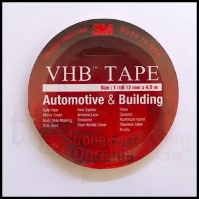

HOT DEAL DOUBLE TAPE LEM 3M VHB 12MMX4.5M MERAH ORI !!!!!!!