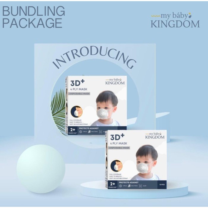 Masker Anak / Masker Bayi Kf94 3D+ Bundling