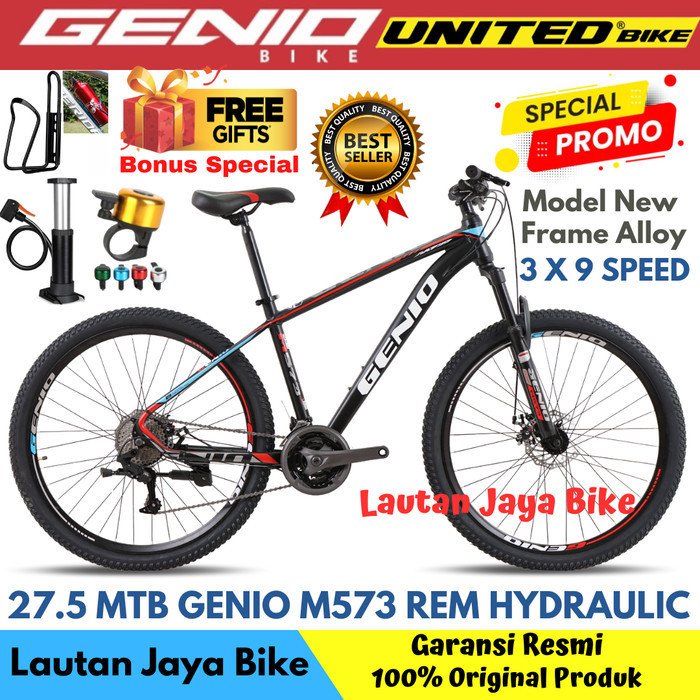 Terlaris Sepeda Gunung 27.5 Mtb Genio M573 Hd New 2021 Rem Hidrolik Promo Terbaru