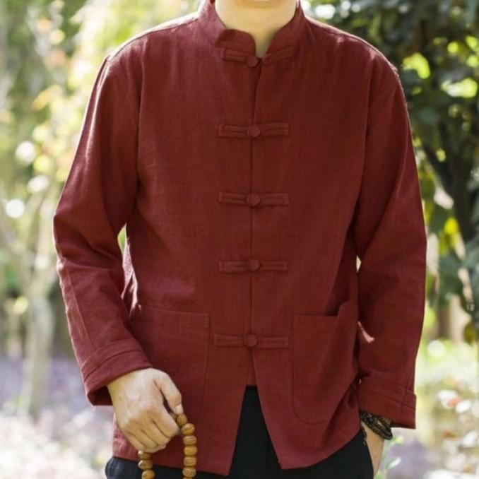 Terbaru Baju Atasan Koko Pria Lengan Panjang Koko Jinbun Ipman