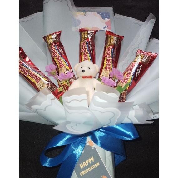 

PROMO MURAH Buket bengbeng/ buket bengbeng plus boneka mini/ buket coklat/ buket ulang tahun/ buket valentine/ buket anniversary/ hadiah/ kado spesial