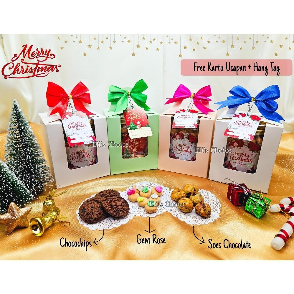 

PROMO MURAH [1 JAR] HAMPERS NATAL / PARCEL KADO CHOCO CHIPS GEM ROSE KUE SOES COKLAT JAR 600 ML PREMIUM READY STOCK TERMURAH / BINGKISAN MERRY CHRISTMAS PREMIUM