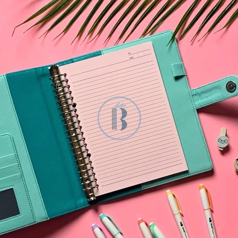 

Promo Bindermu Loose Leaf Color rainbow Kertas Isi Ulang Binder Warna 20r A5 26r B5 100 sheets READY