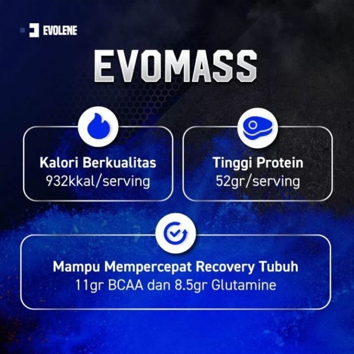 Ready Evolene Evomass 912gr Evo Mass Gainer Whey Protein Evolene