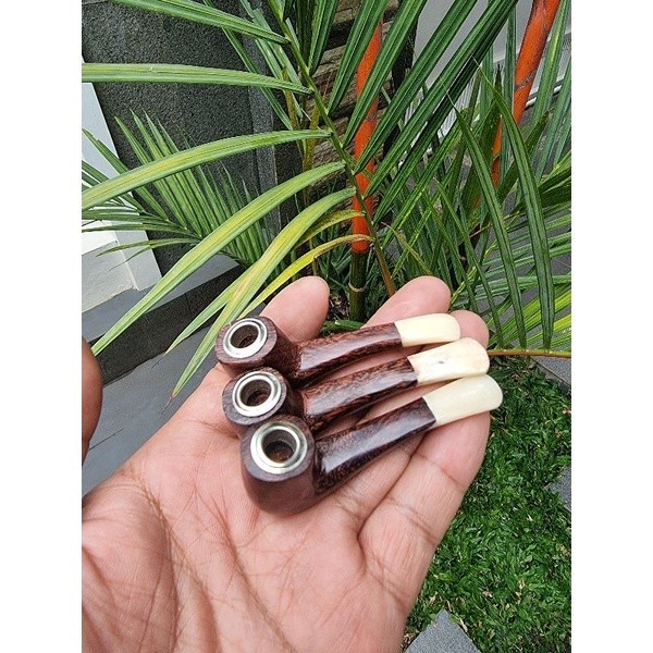 TERLARIS  Once Pipa Rokok Kayu Bertuah Gali Asem model Cangklong Mini Kualitas Premium TERBARU