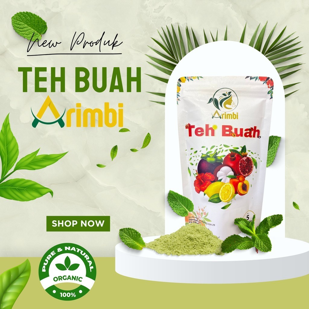 

TEH BUAH ARIMBI, TEH DAUN HIJAU, TEH RASA BUAH, TEH RASA BUNGA, TEH HERBAL, TEH SIAP SEDUH, TEH SEHAT, MINUMAN SEHAT, MINUMAN RENDAH GULA, TEH KANTONG, TEH 100% ORIGINAL, Minuman Kesehatan, Minuman Kecantikan